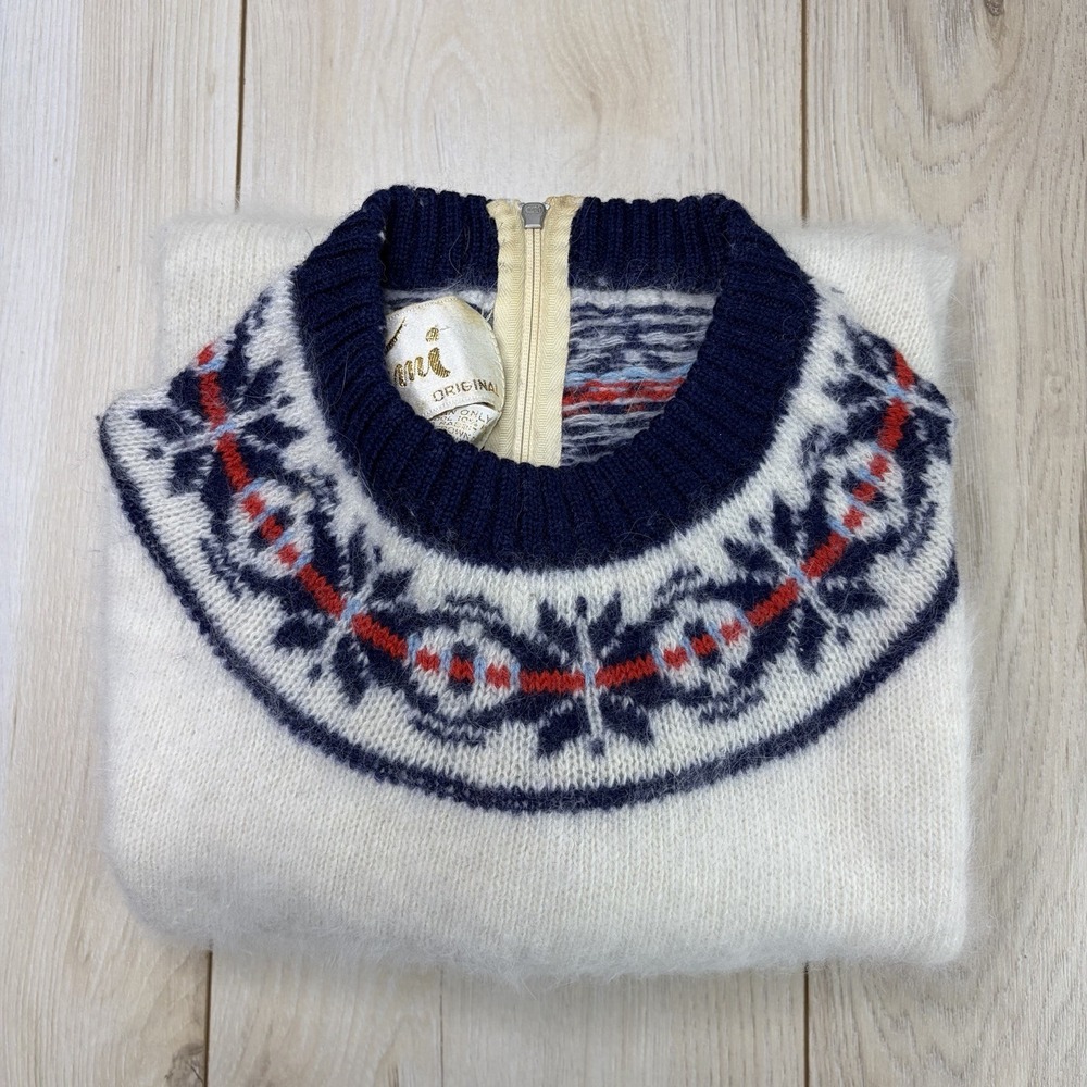 Vintage A TAMI ORIGINAL Lambswool Angora Blend Knit  Sweater Womens Medium